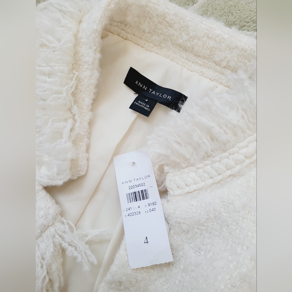 Ann Taylor Fringed Jacket Coat *NWT* - Picture 2 of 16